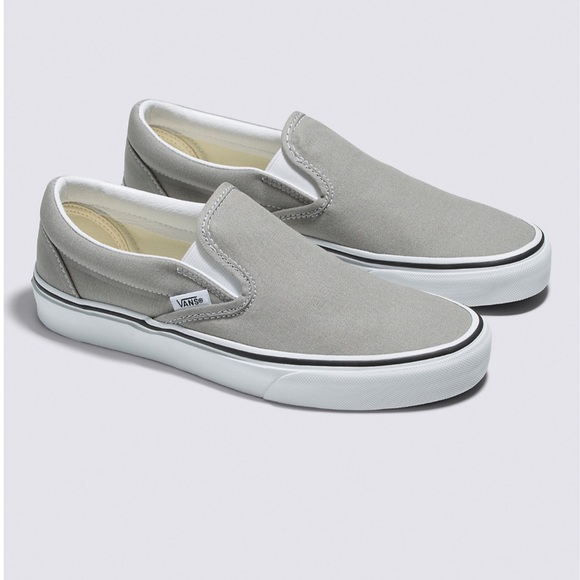 Vans Shoes - Women’s Gray Slip On Vans Size 7.5